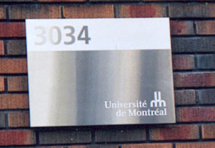 Enseigne - Université de Montréal