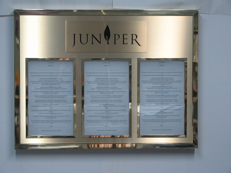 Porte menu Juniper