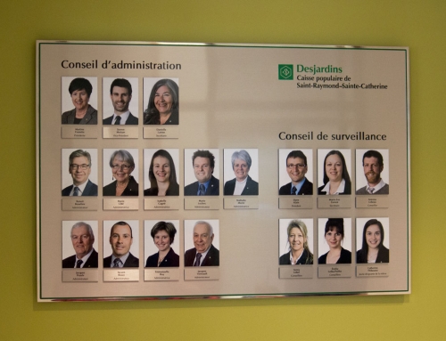 Plaque commémorative – Aluminium imprimé – Desjardins