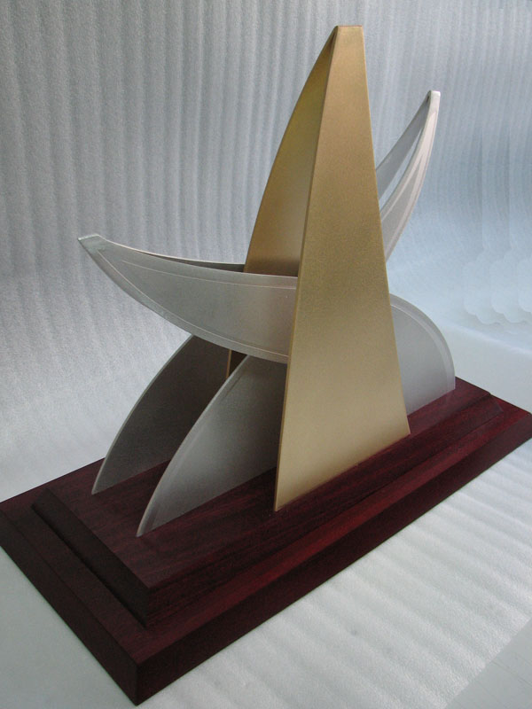 Trophée - Bois, aluminium et bronze - Version 1 - La Capitale
