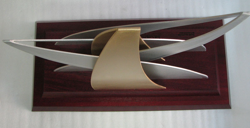 Trophée - Bois, aluminium et bronze - Version 1 - La Capitale