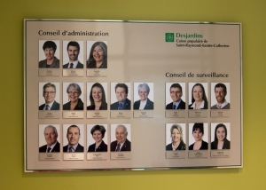 Plaque commémorative – Aluminium imprimé – Desjardins