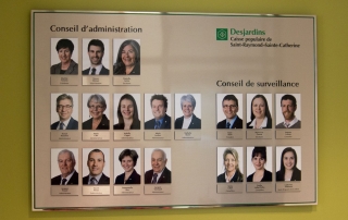 Plaque commémorative – Aluminium imprimé – Desjardins